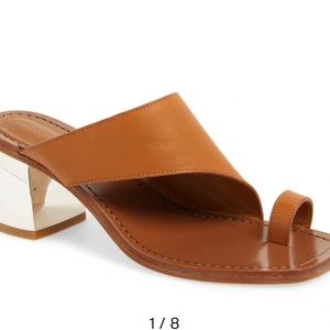Designer Marcel Leather Block Heel Sandals